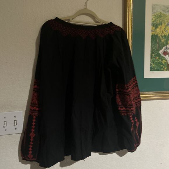 The Pyramid Collection Dark Art Embroidered Peasant Size XL 100% Cotton - Picture 6 of 6